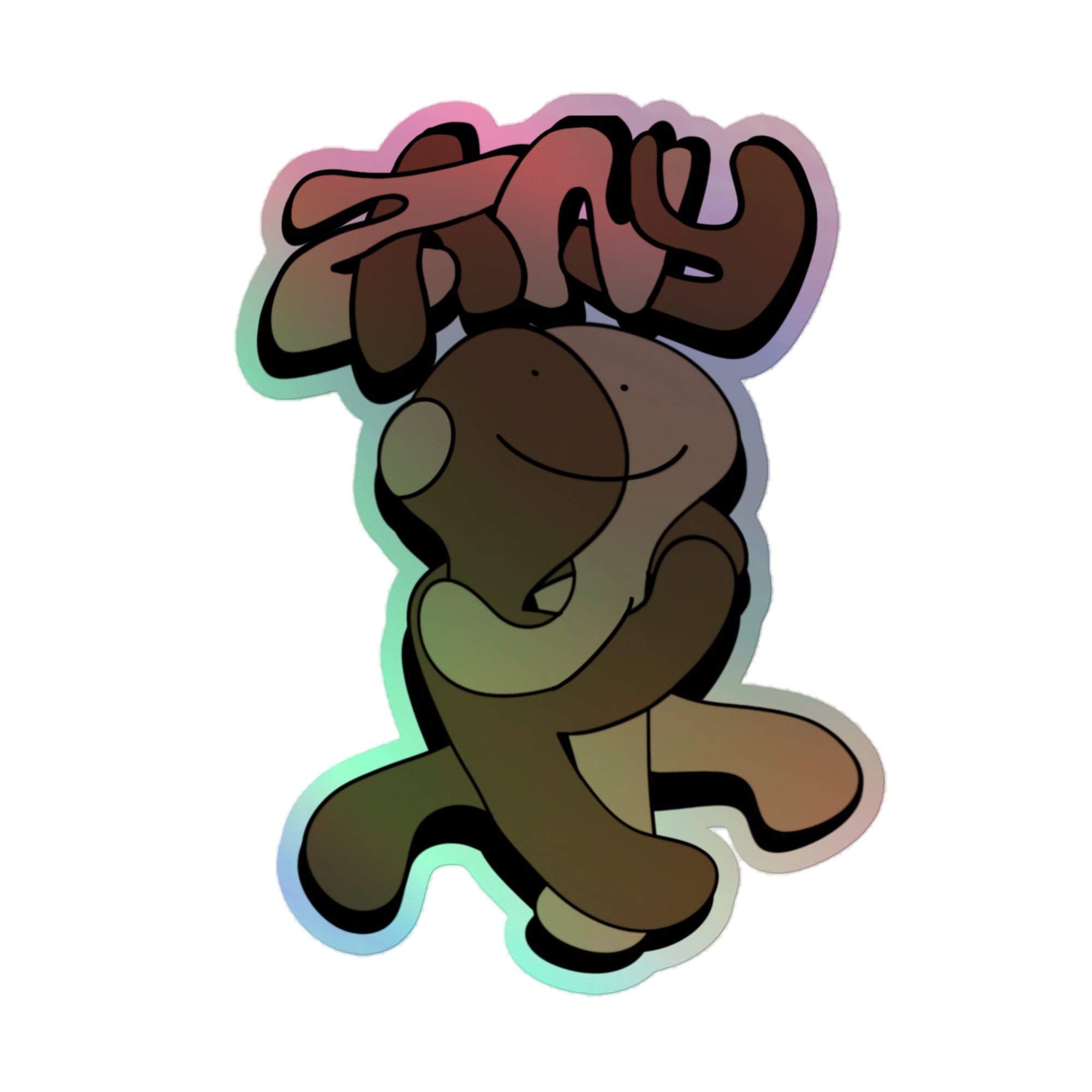 Hugz Holographic sticker