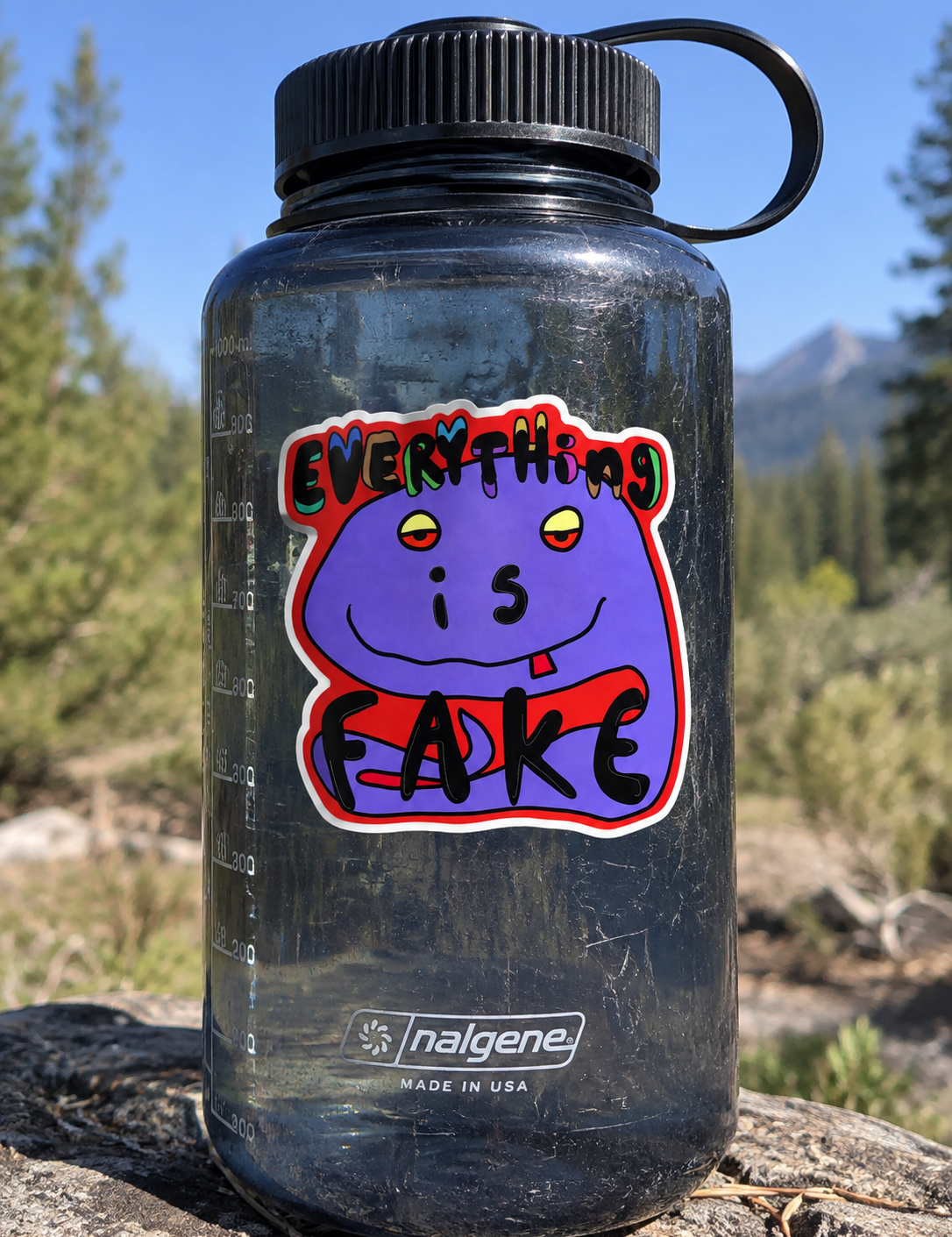 FAKE Sticker | 5.5" Vinyl Die-Cut Sticker - ZANY