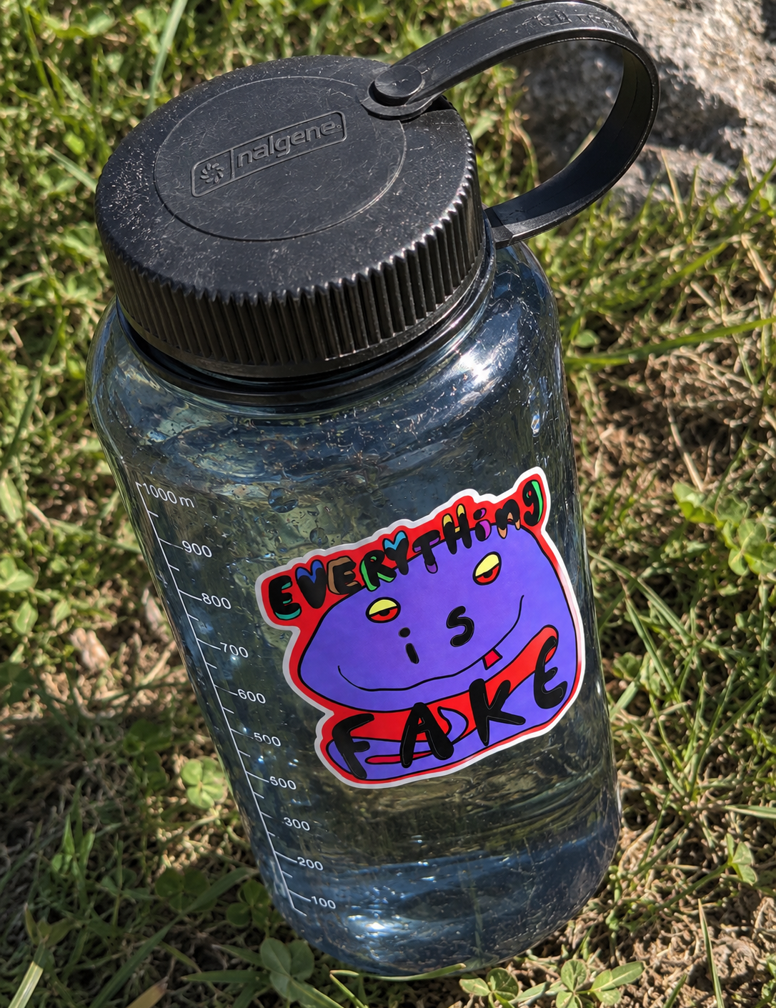FAKE Sticker | 5.5" Vinyl Die-Cut Sticker - ZANY