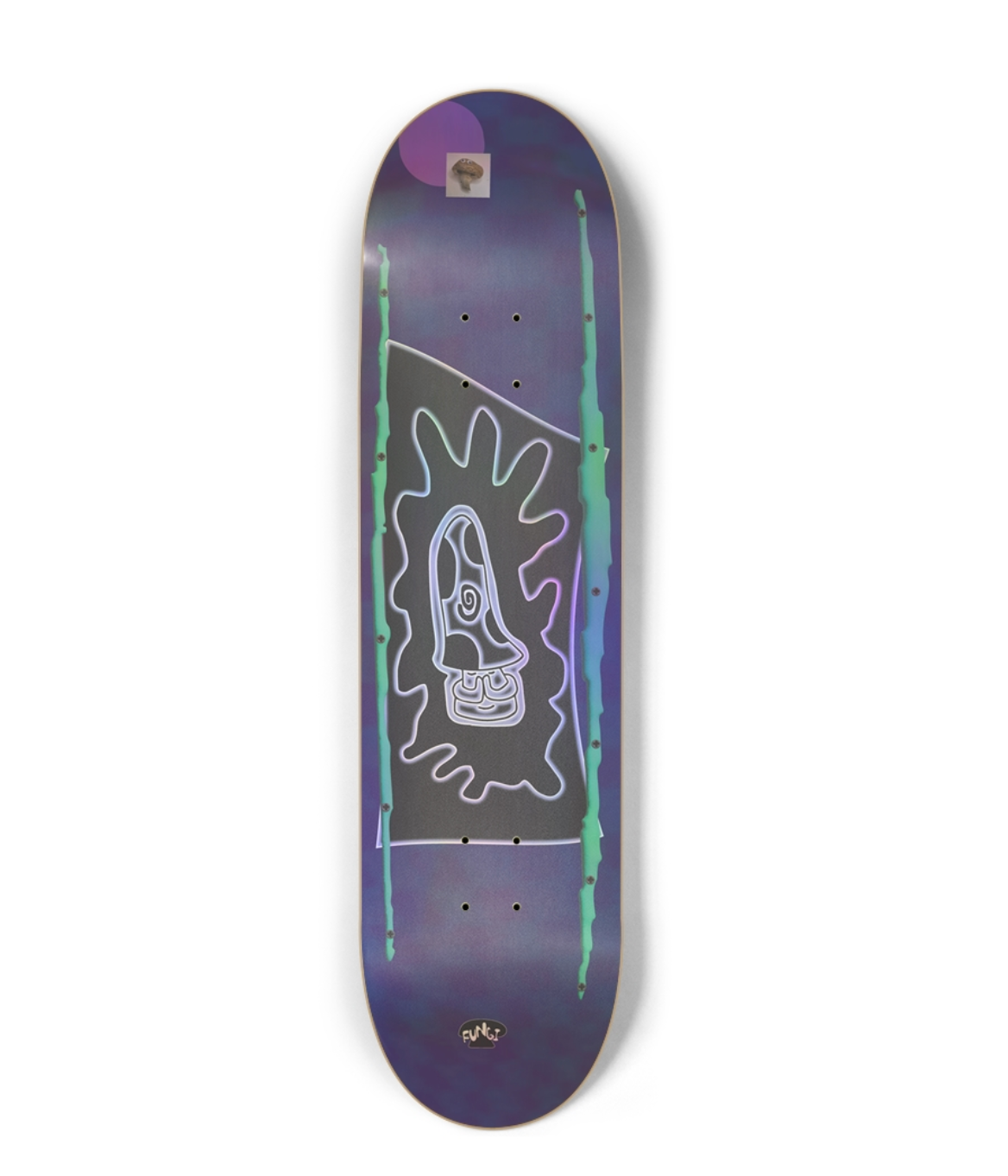 Railz 8.5 Fungi Holographic Skateboard Deck