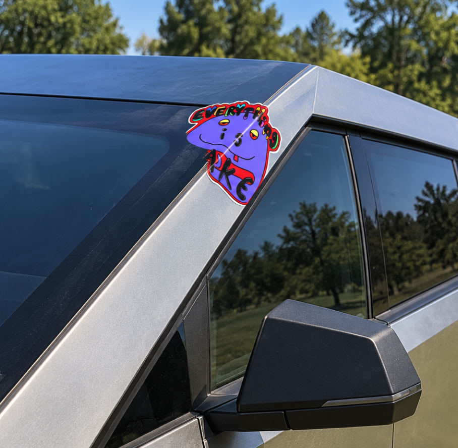 FAKE Sticker | 5.5" Vinyl Die-Cut Sticker